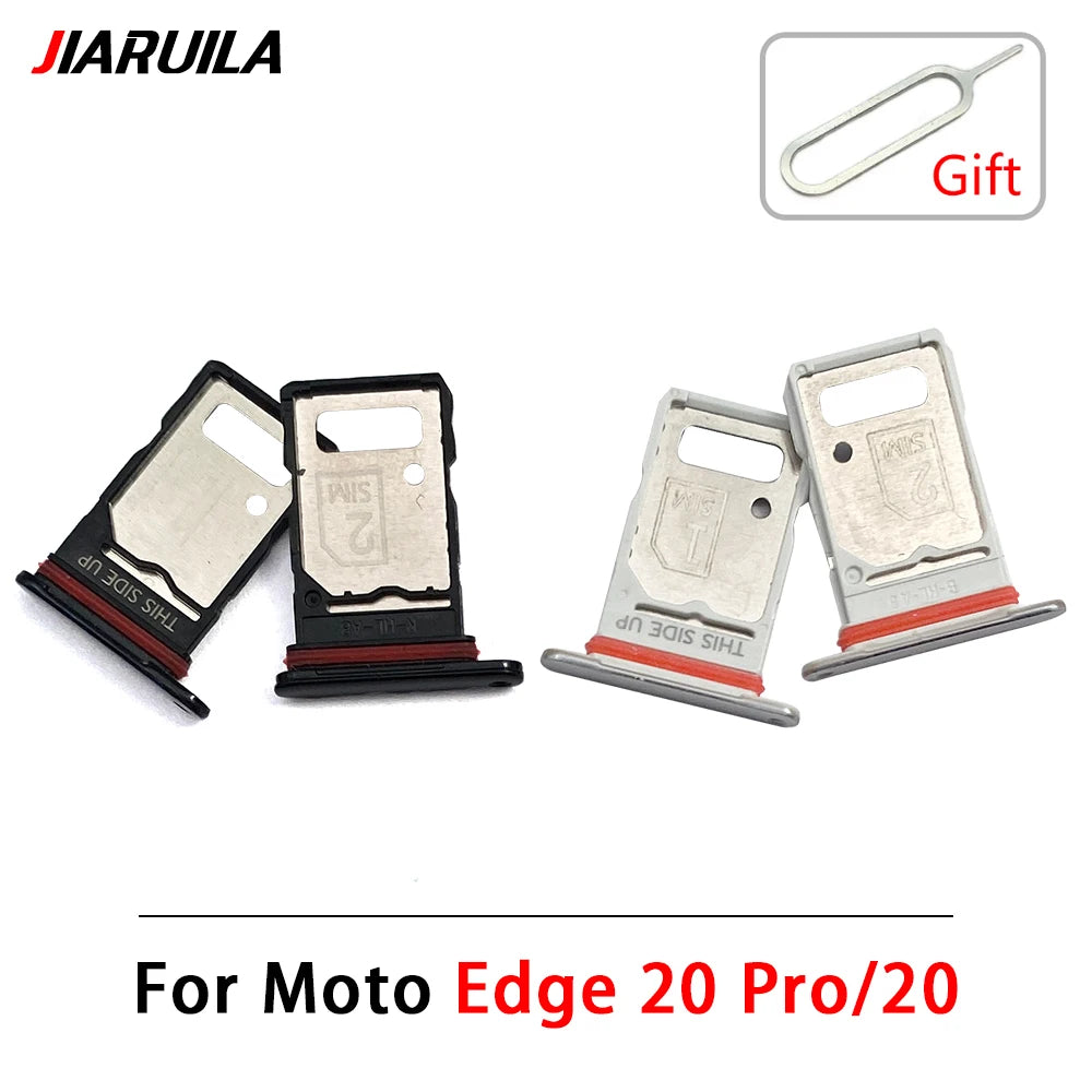 SIM Card Tray Slot Holder Adapter Accessories For Motorola Moto Edge 20 30 40 50 Pro Neo Fusion Lite Ultra Motorola phone repair parts
