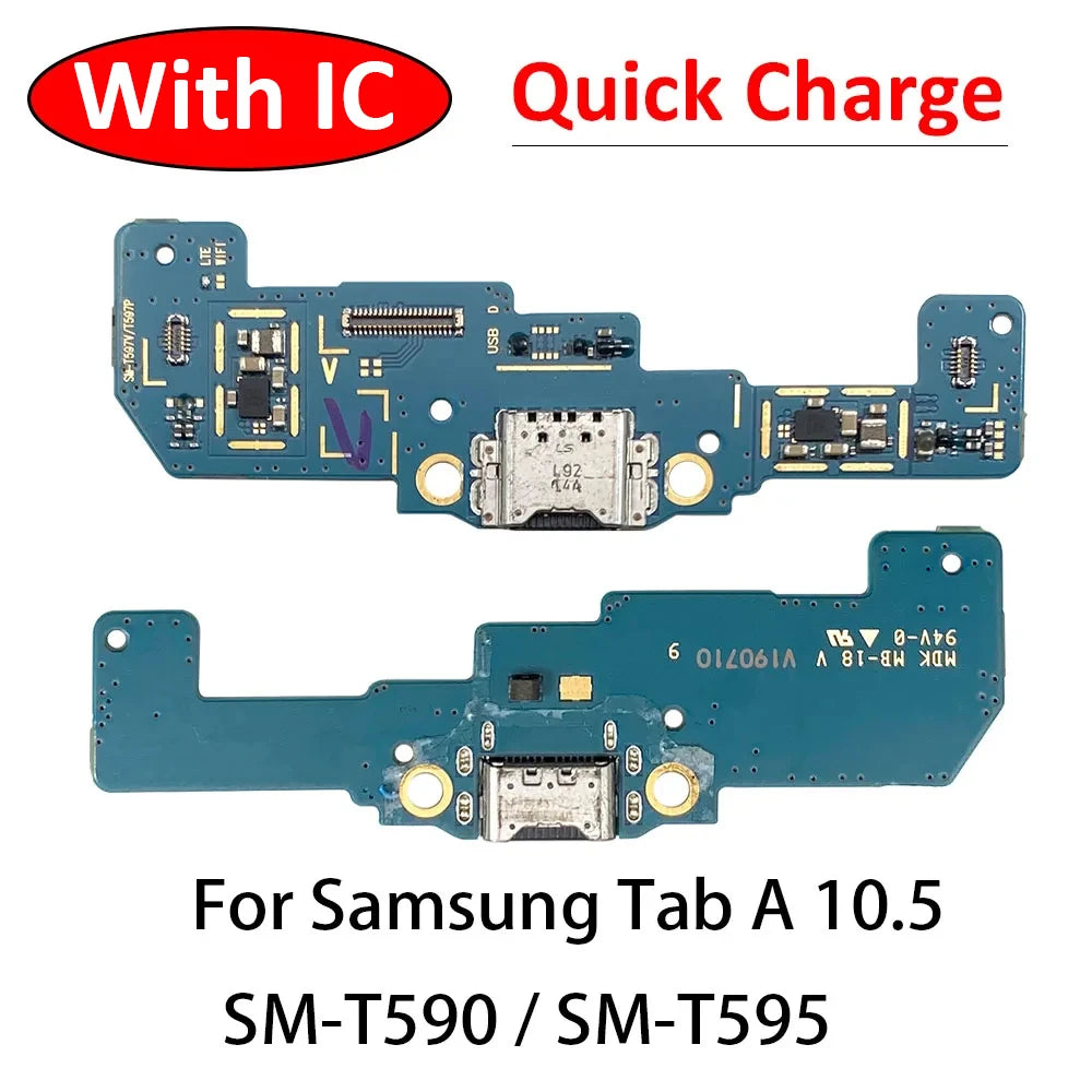 For Samsung Tab A A2 10.5 2018 T590 T595 USB Micro Charger Charging Port Dock Connector Board Flex Cable Samsung phone repair parts