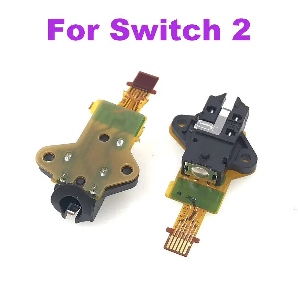 1-5Pcs Original NEW For Nintendo Switch 2 Headphone Earphone Connector Jack Plug Port With Flex Cable For NS 2 Game Replacement Game console repair parts