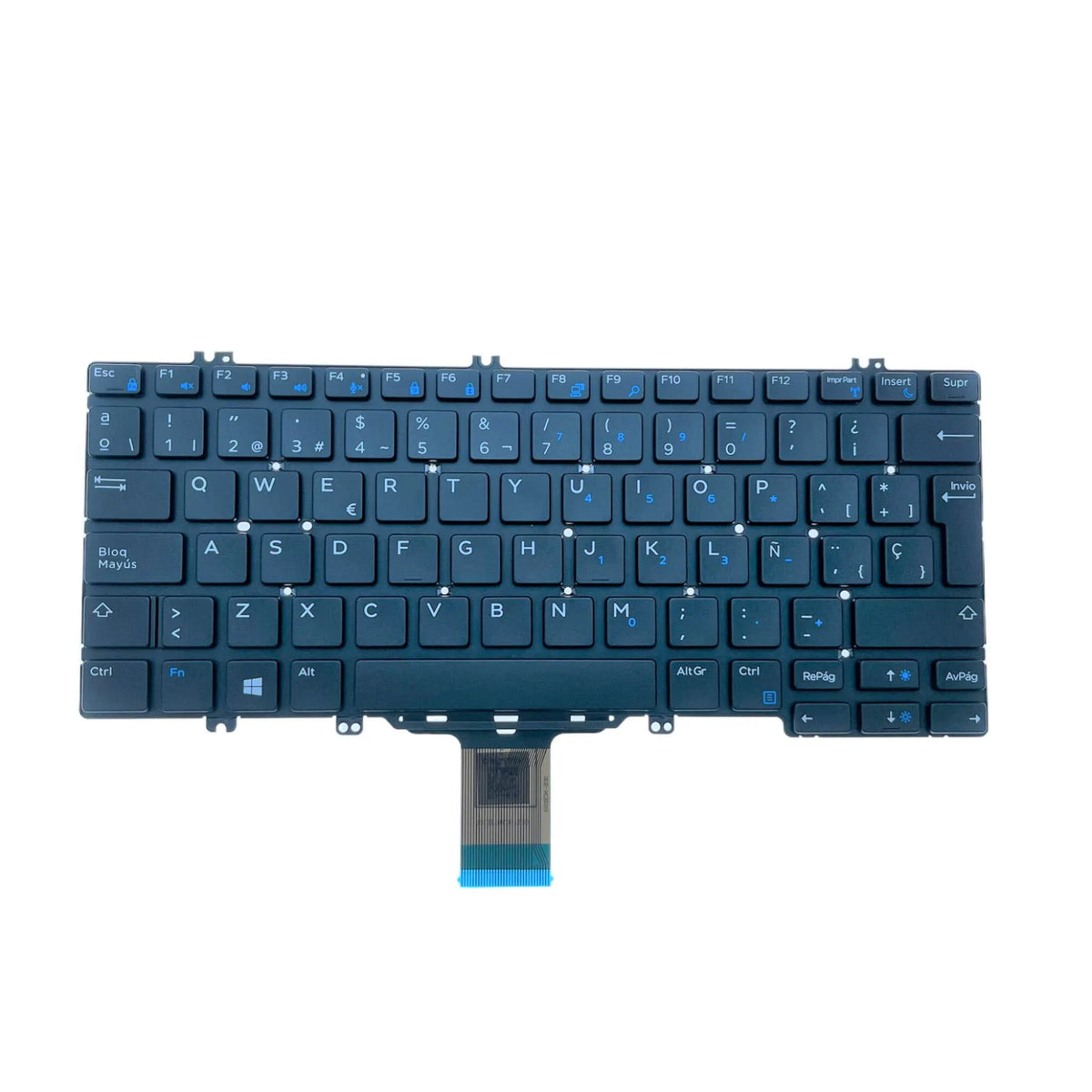 New Spanish Laptop Keyboard For Dell Latitude E5280 5288 5289 7280 E7380 E7220 Notebook PC Replacement 02GH26Dell laptop repair parts