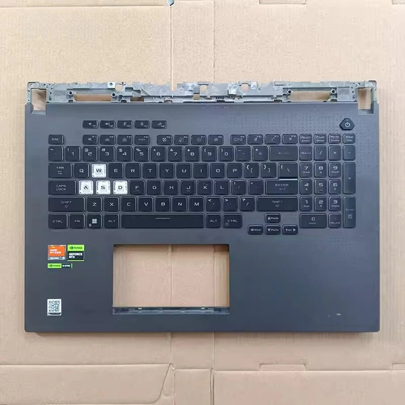 Upper keyboard case for Asus ROG Strix  6P7Plus G713QY G733Z RJ 2023 year palrest topcase keyboard C case shell Asus laptop repair parts
