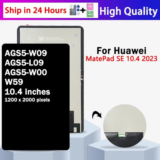 Tested LCD Display For Huawei MatePad SE 10.4 AGS5-W09 AGS5-L09 AGS5-W00 W59 Lcd Display Touch Screen Digitizer Assembly Tablet repair parts
