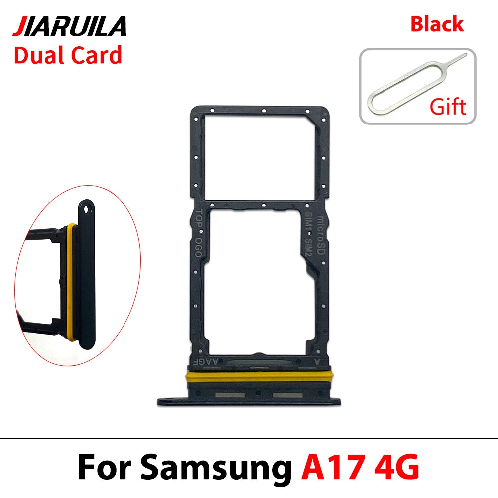 New For Samsung A07 A17 4G 5G Dual SIM Card Tray Slot Holder Adapter Accessories Samsung phone repair parts