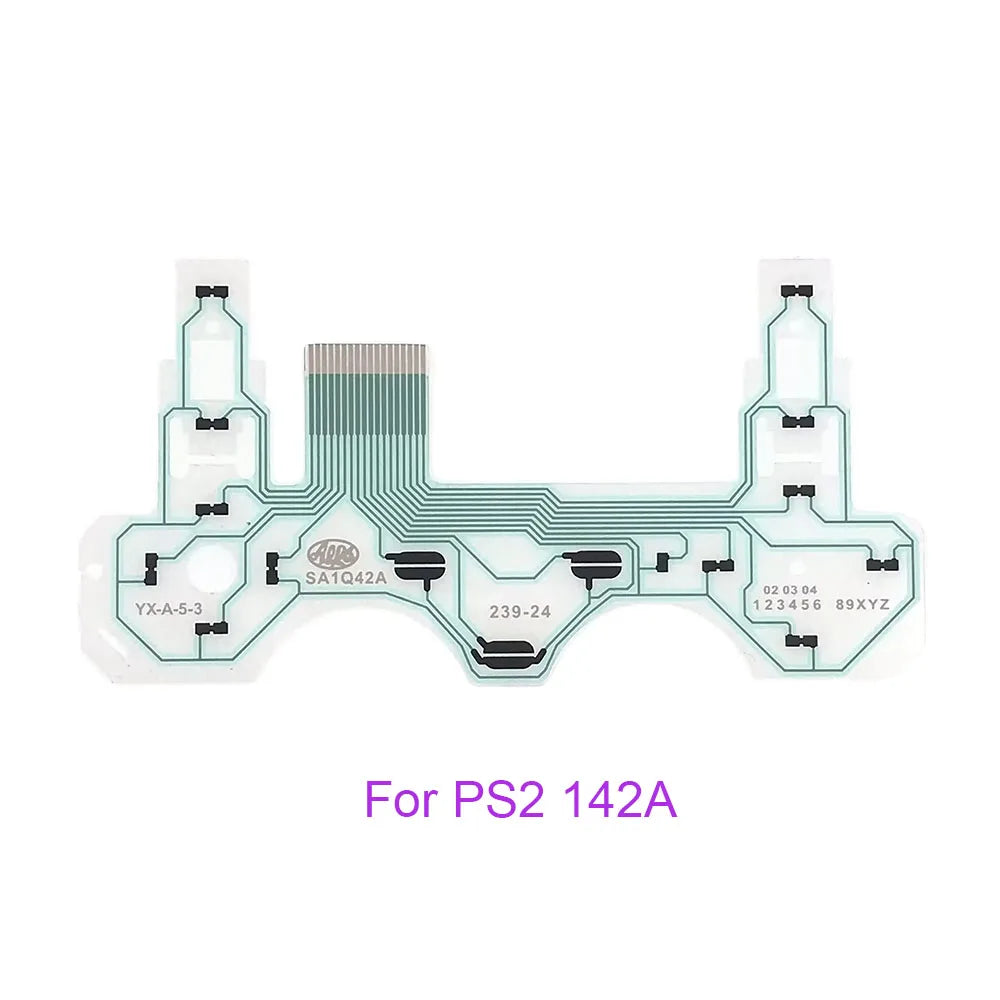 1-20set For PS2 PS3 PS4 Pro Slim JDS 030 040 050 Controller Conductive Film Keypad Flex Cable For PS5 Circuit Board Game console repair parts