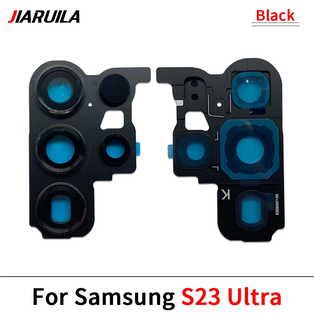 New Housing Back Rear Camera Glass Lens With Cover Frame Holder For Samsung S22 S23 Plus Ultra Samsung phone repair parts