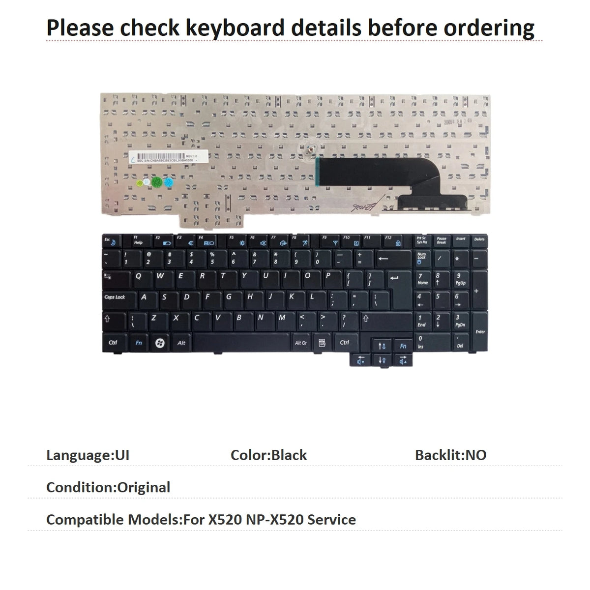 New UI Russian Language  Keyboard For Samsung X520 NP-X520 Service Notebook PC Replacement Keyboard SAMSUNG laptop repair parts