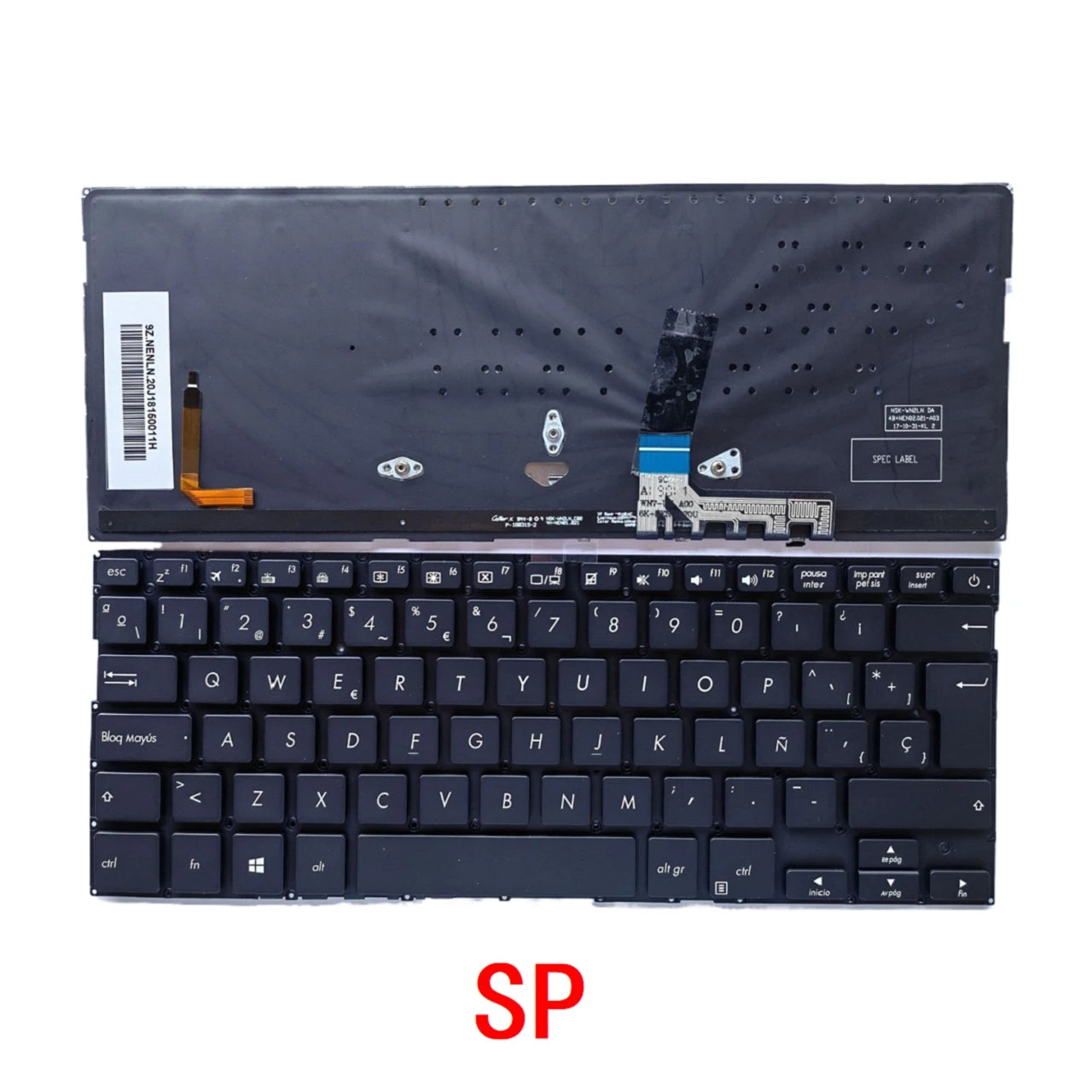 New US Spanish Laptop Backlit Keyboard For ASUS ZenBook 13 UX331 UX331U UX331UA UX331UAL UX331UN UX3310KN 9Z.NENBU.30R ASUS laptop repair parts