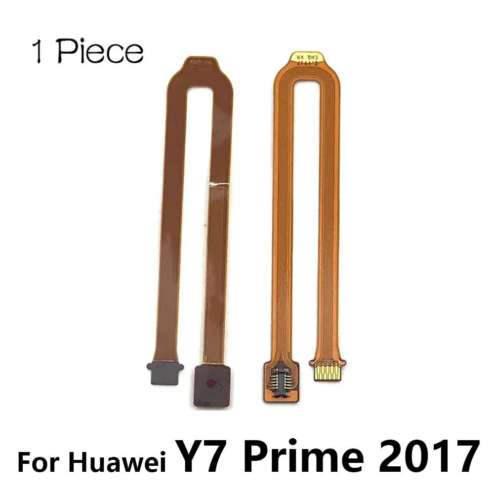 10Pcs,New Home Button Fingerprint Touch Id Sensor Connector Flex Cable For Huawei Y6P Y7P Y8s Y6 Y7 Y9 Prime 2017 2018 2019 2020 Huawei phone repair parts