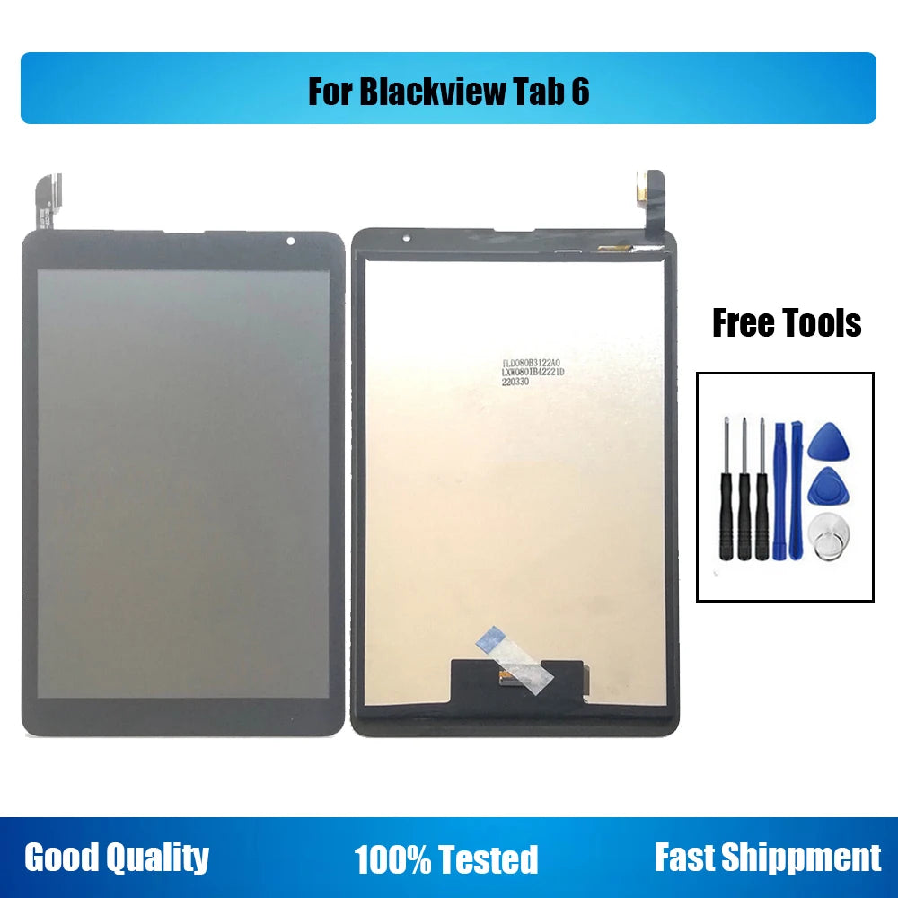 8.0" For Blackview Tab 6 LCD Display Touch Screen Digitizer Assembly Replacement Tools Tablet repair parts