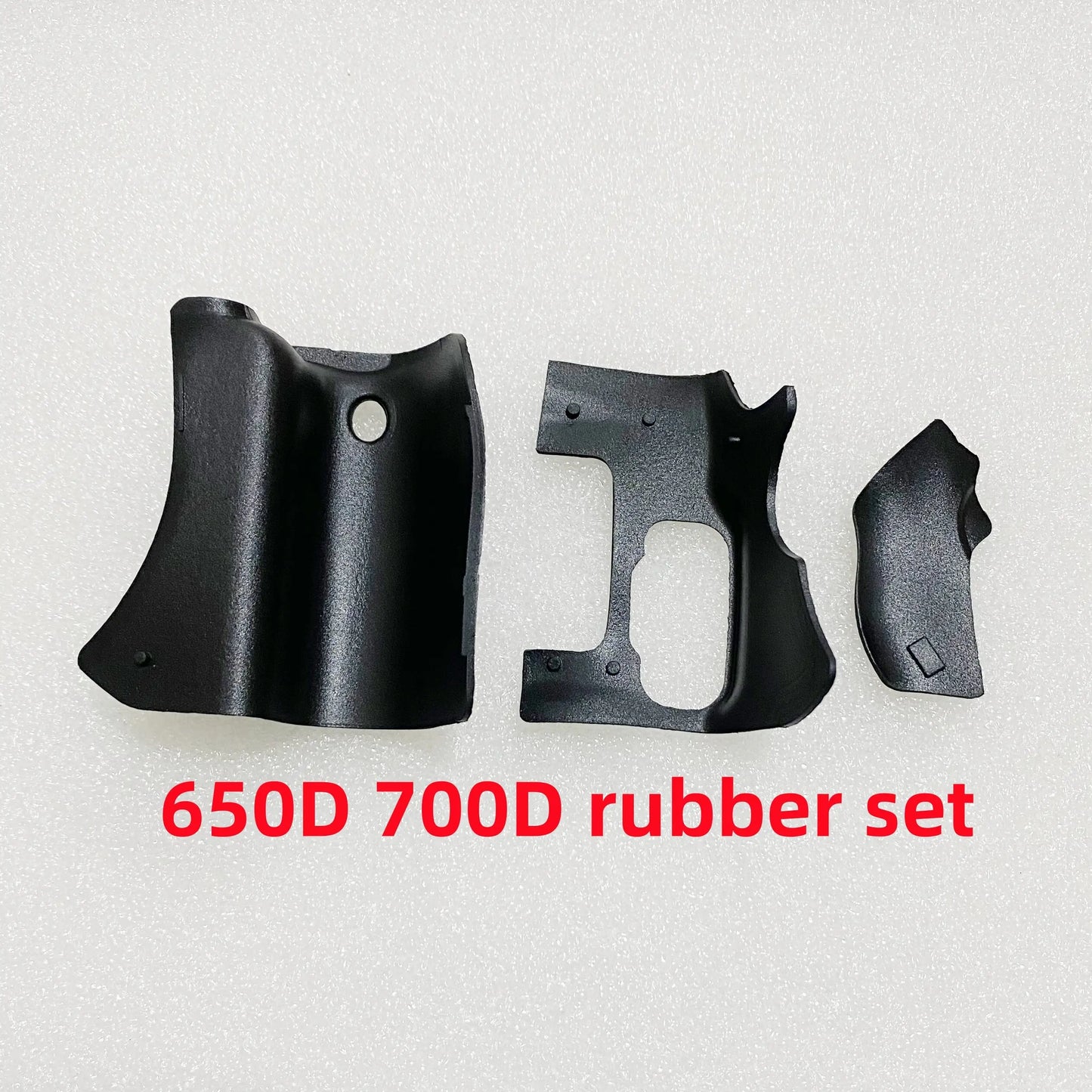 New Front Rubber Grip + Rear Back Side Rubber For Canon EOS 650D 700D T5i KISS X7i With Tape Camera Part  Digital Camera repair parts