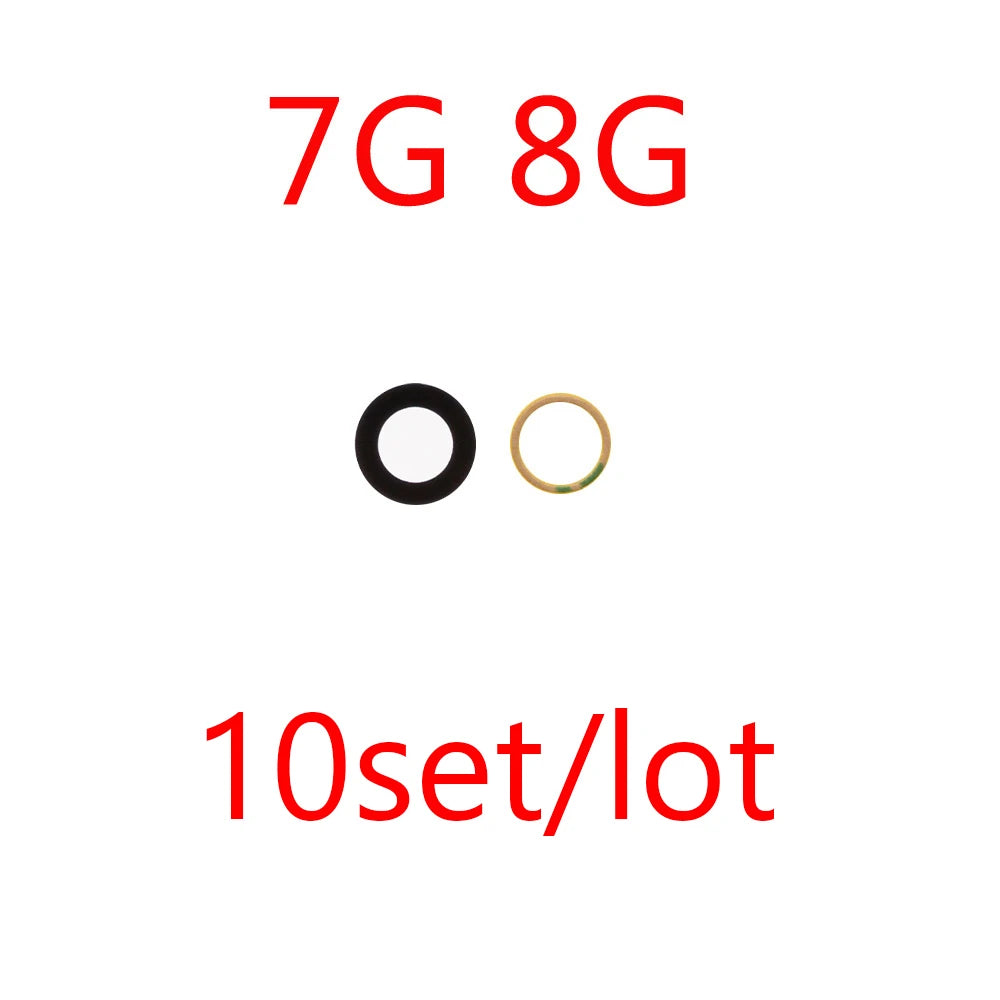10pcs Rear Back Camera Lens Glass for iPhone 14 13 Pro Max 12 11 ProMax Mini XR XS XSMax X 7 8 Plus 6 6s SE with Glue Sticker iPhone phone repair parts