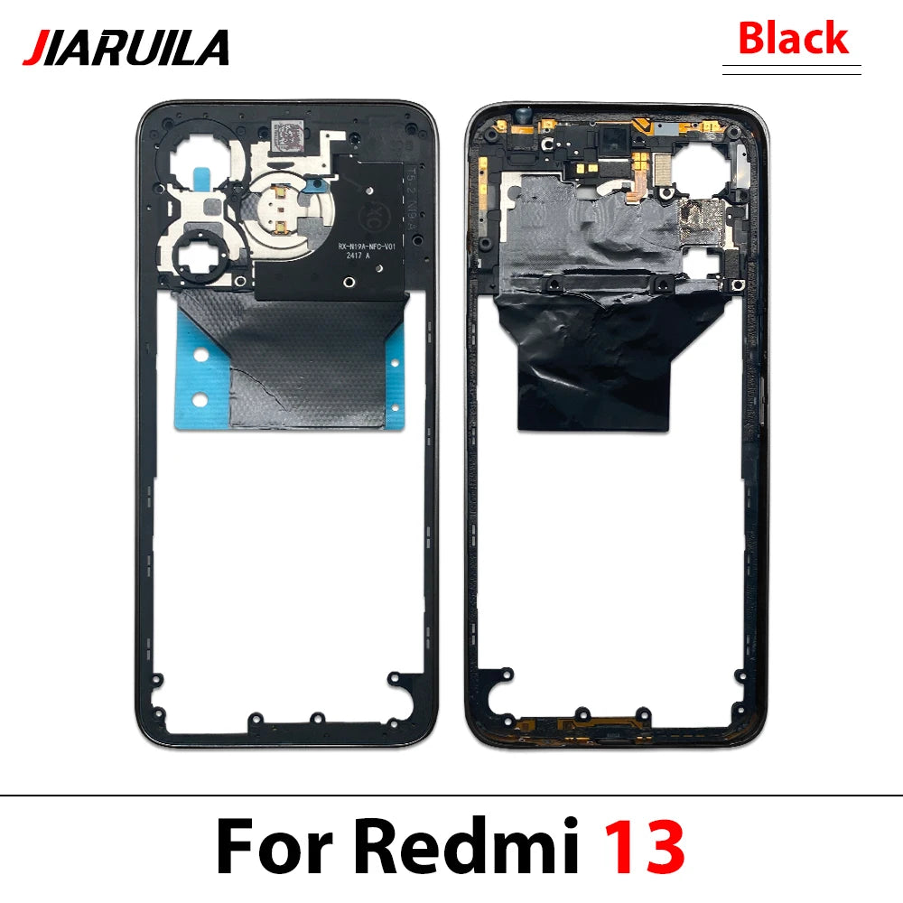 New Middle Frame For Xiaomi Redmi 12 13 13C 14C 4G 5G Door Housing Bezel Repair Parts Xiaomi  Xiao mi phone repair parts