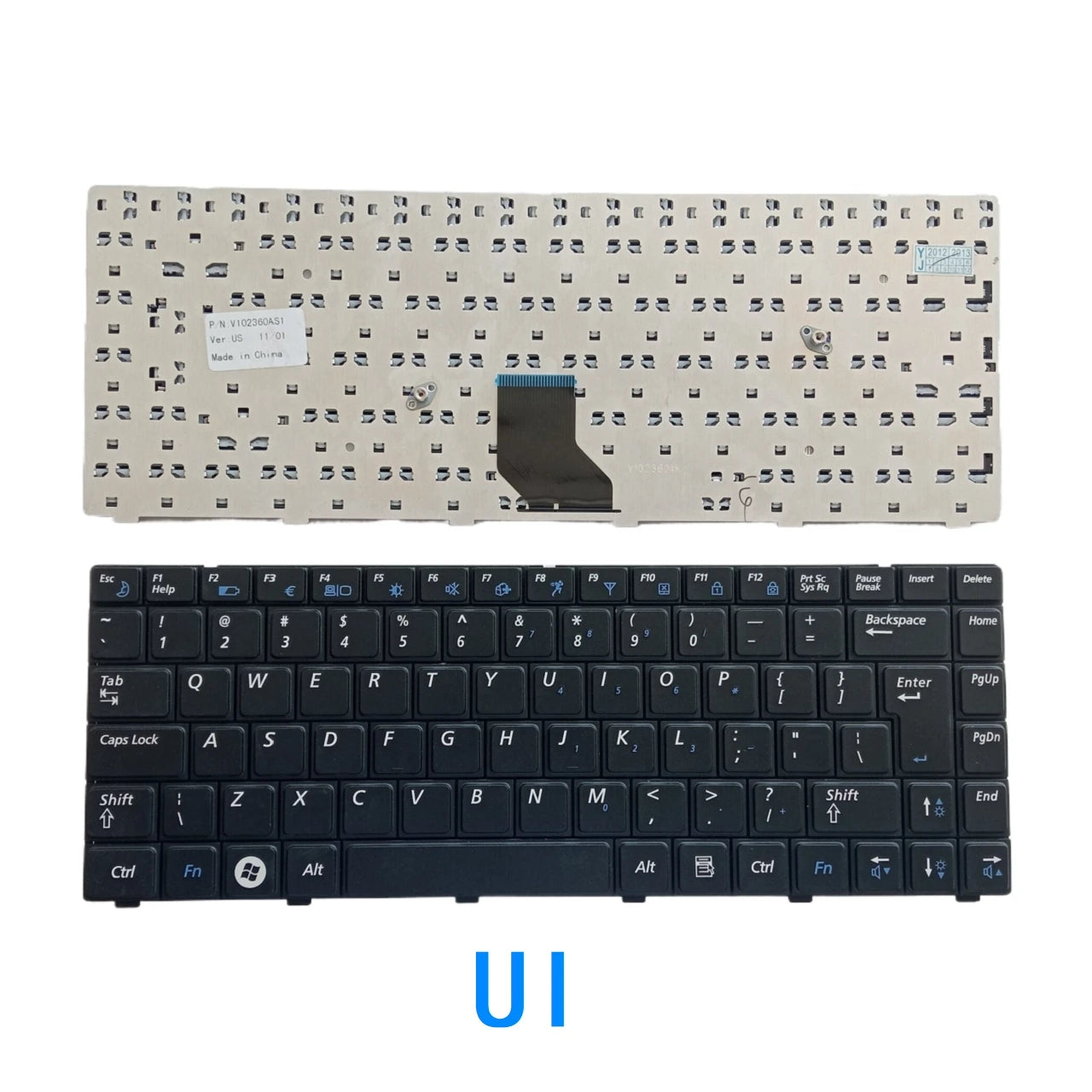 New US UI Russian Spanish Language  Keyboard For Samsung NP-R522 NP-R520 R518 R520 R522 R550 R513 R515 R450 R522H SAMSUNG laptop repair parts