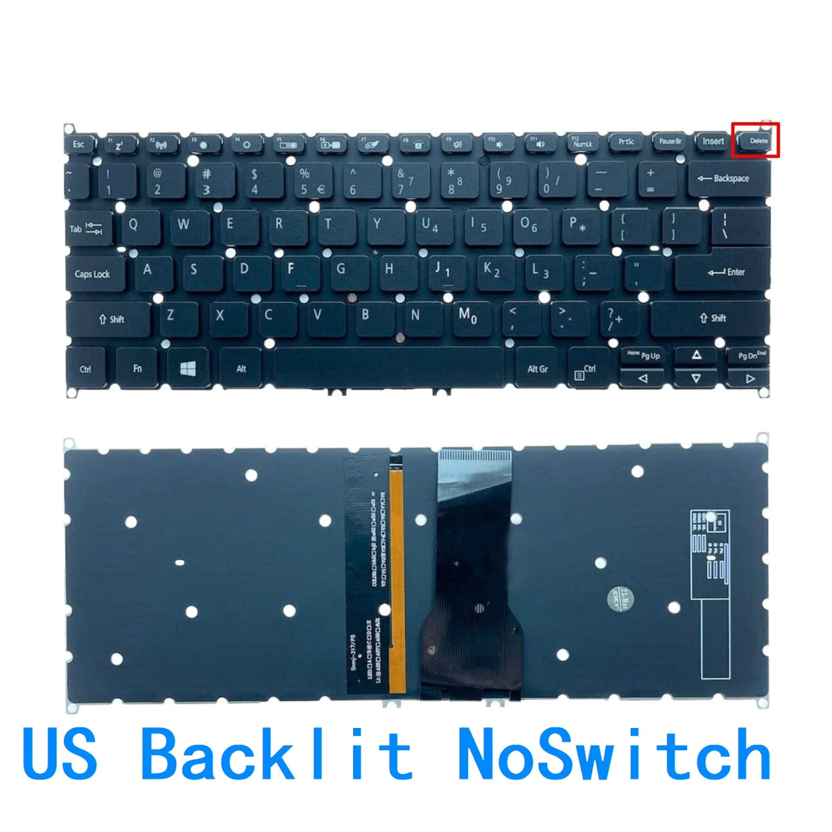 New US Spanish language  Backlit Keyboard For Acer Swift 1 SF114-32 SF114-33 SF114-34 SF114-32-P30S SF114-32-C91M  ACER laptop repair parts