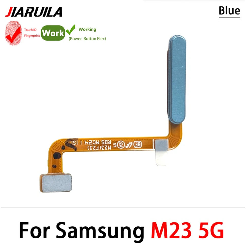 Home Button FingerPrint Touch ID Sensor Flex Cable For Samsung M22 M52 M62 M23 M14 M51 M31s 4G 5G Replacement Parts Samsung phone repair parts