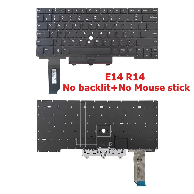 Keyboard for Lenovo  Thinkpad E14 R14 E15 T14 T15 L14 L15 T14S p14s S3 GEN2 backlight mouse stick KEYBOARD Lenovo laptop repair parts