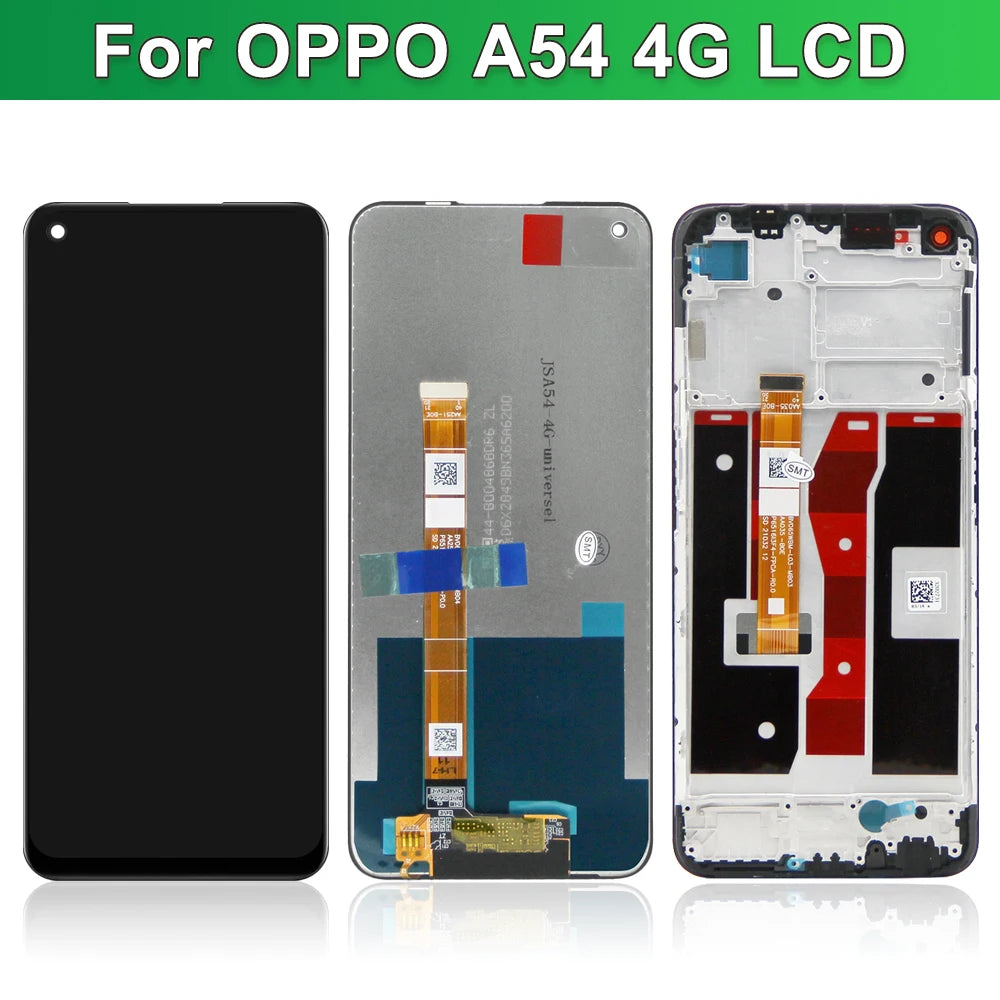 6.51" Screen Assembly for Oppo A54 CPH2239 Lcd Display Digital Touch Screen with Frame for OPPO A54 Screen Replacement OPPO phone repair parts