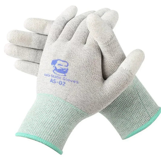 NEW MECHANIC AS02 Elasticity Non-Slip Carbon Fiber Gloves for Phone Electronic Parts Repair  Anti-static Protective Gloves Professional Repair Tools