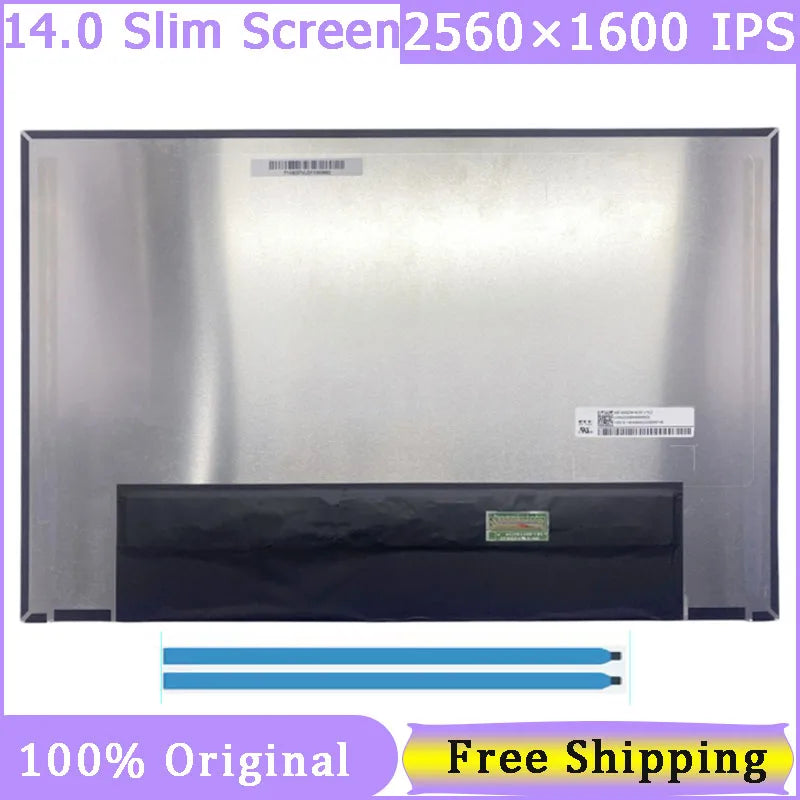 14 Inch Laptop LCD Screen NE140QDM-NX5 V18.1 2560x1600 120HZ IPS 40 Pin Matrix Panel Replacement Display