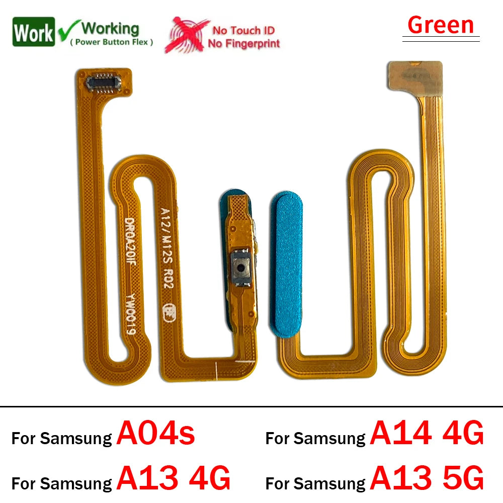 New Fingerprint Sensor Home Return Key Menu Button Flex Cable For Samsung A04s A13 A14 A24 A34 A54 4G 5G Samsung phone repair parts