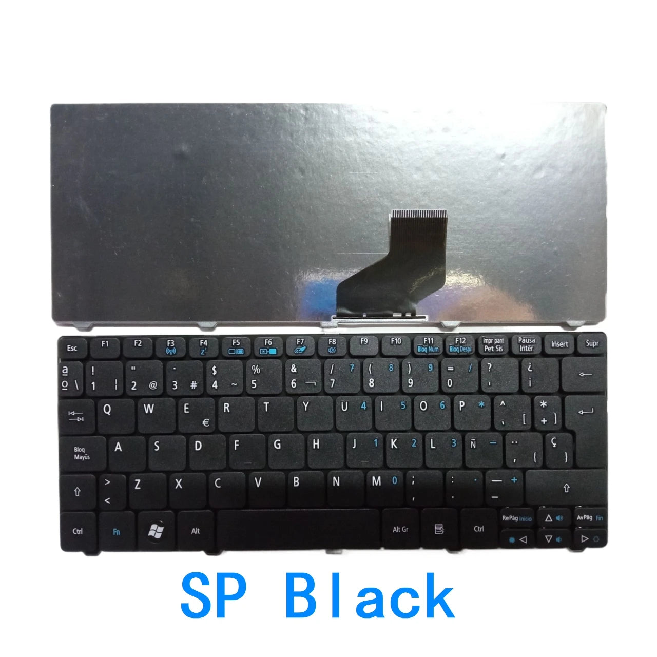 New US Russian Spanish Arab Brazil language  Keyboard For Acer Aspire One 521 522 533 532 D255 D255E D257 D260 D270 VCY57 Acer laptop repair parts