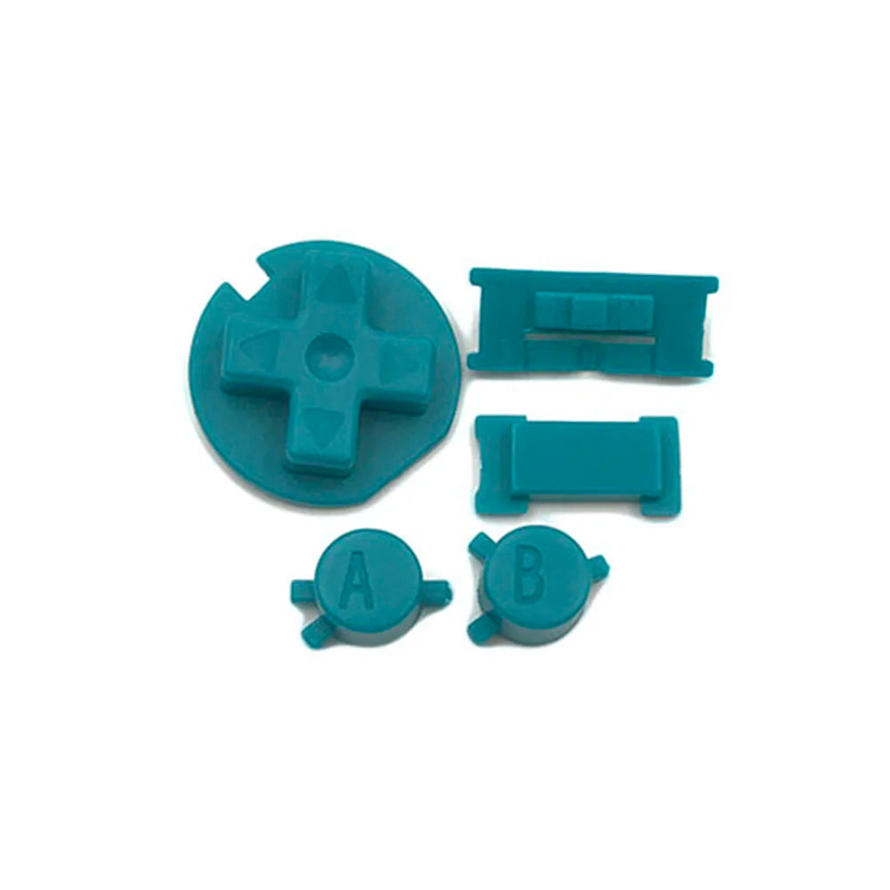 1-10sets For GBC Plastic Power ON OFF Buttons Keypad A-B D-pad Game console repair parts