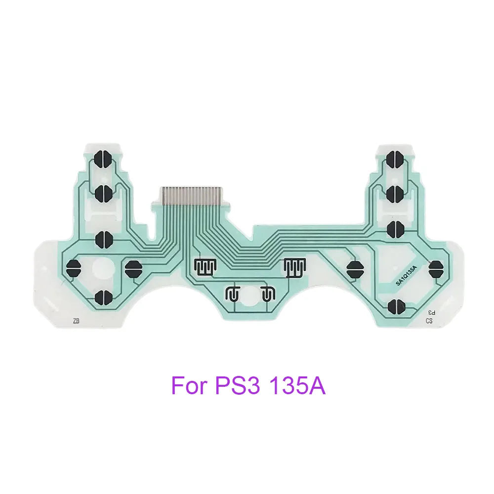 1-20set For PS2 PS3 PS4 Pro Slim JDS 030 040 050 Controller Conductive Film Keypad Flex Cable For PS5 Circuit Board Game console repair parts
