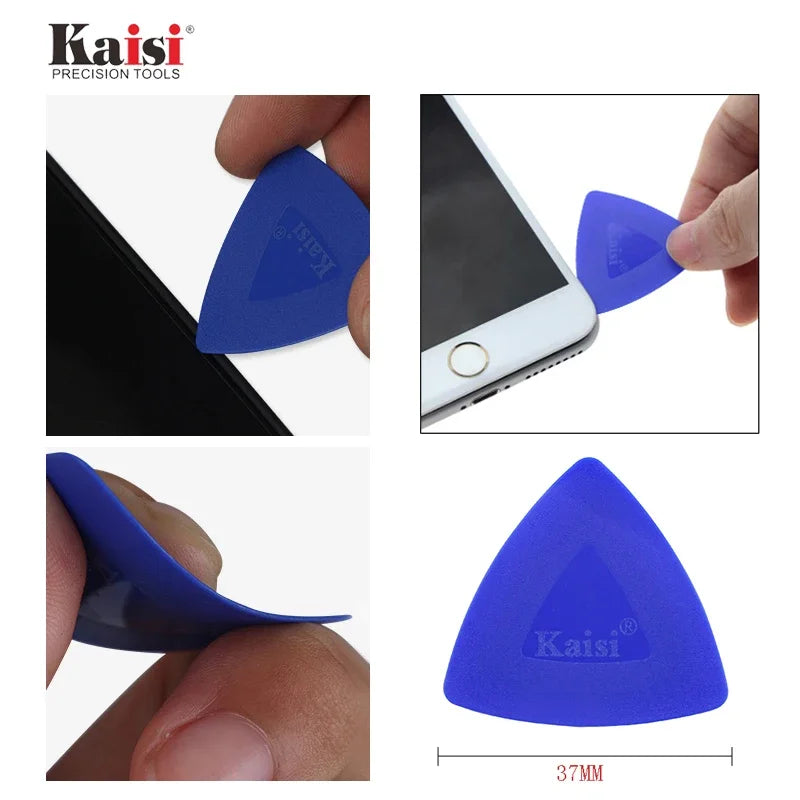 Kaisi 5Pcs 0.75mm Ultra-Thin Hard Plastic Scraper Mobile Phones Pry Opening Kits for IPad Tablets Teardown Repair Hand Tools Set Professional Repair Tools
