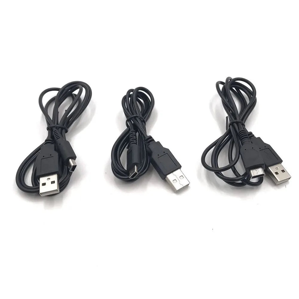 1-3PC USB Data Charger Charging Power Cable Cord For DS Lite NDSL / DSi NDSi XL / 3DS New 3DS XL LL / GBM Game console repair parts