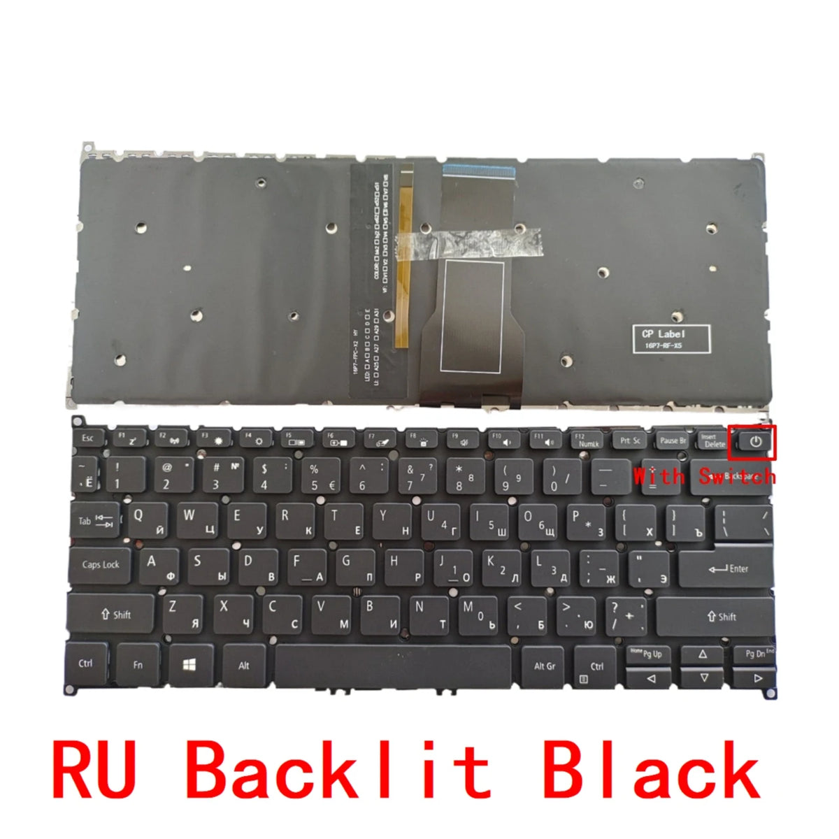 New US Russian Spanish Laptop Backlit Keyboard For Acer Swift 3 SF114 SF314-54 SF314-54G SF314-41 SF314-41G SF114-32 Replacement  ACER laptop repair parts