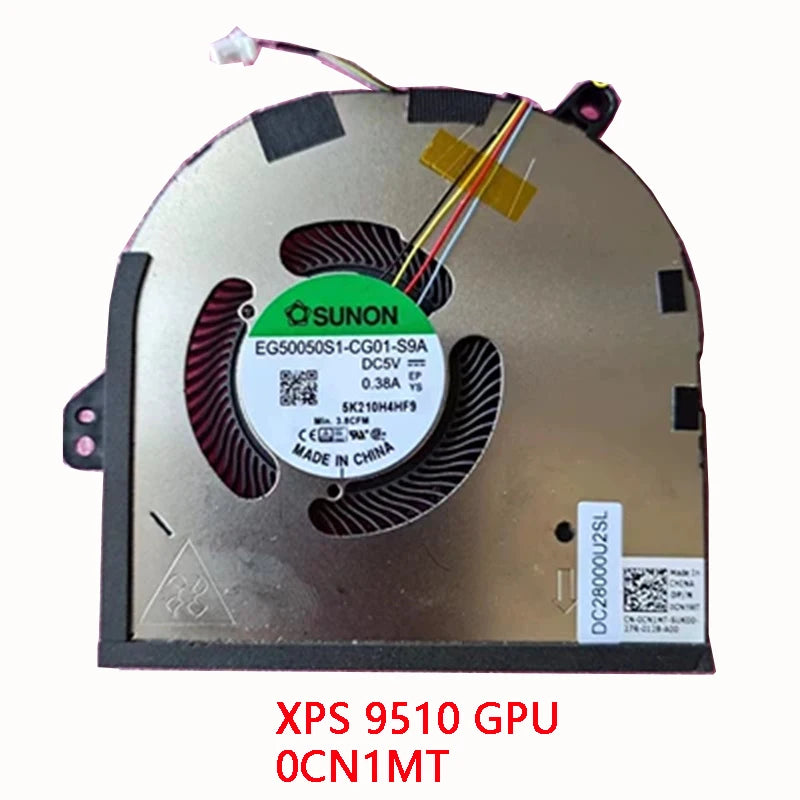 New Original LAPTOP CPU GPU Cooling Fan for DELL XPS 15 9500 9510 9520 Precision 5550 5560 5570 Dell laptop repair parts