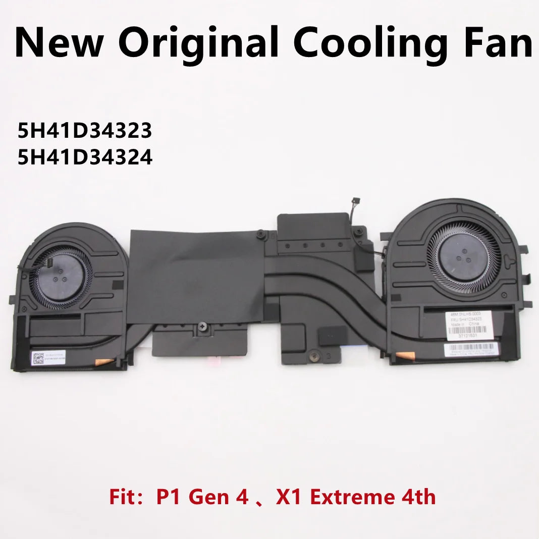 New Original For Laptop Lenovo ThinkPad X1 Extreme 4th P1 Gen 4 CPU Cooling Fan Heatsink Radiato FRU PN ：5H41D34323 5H41D34324 Lenovo laptop repair parts