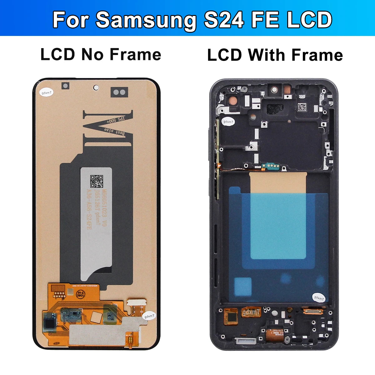 S24 FE For Samsung S24FE S721B S721U S721W S7210 LCD Display Touch Screen Digitizer Assembly Replacement Parts Samsung phone repair parts