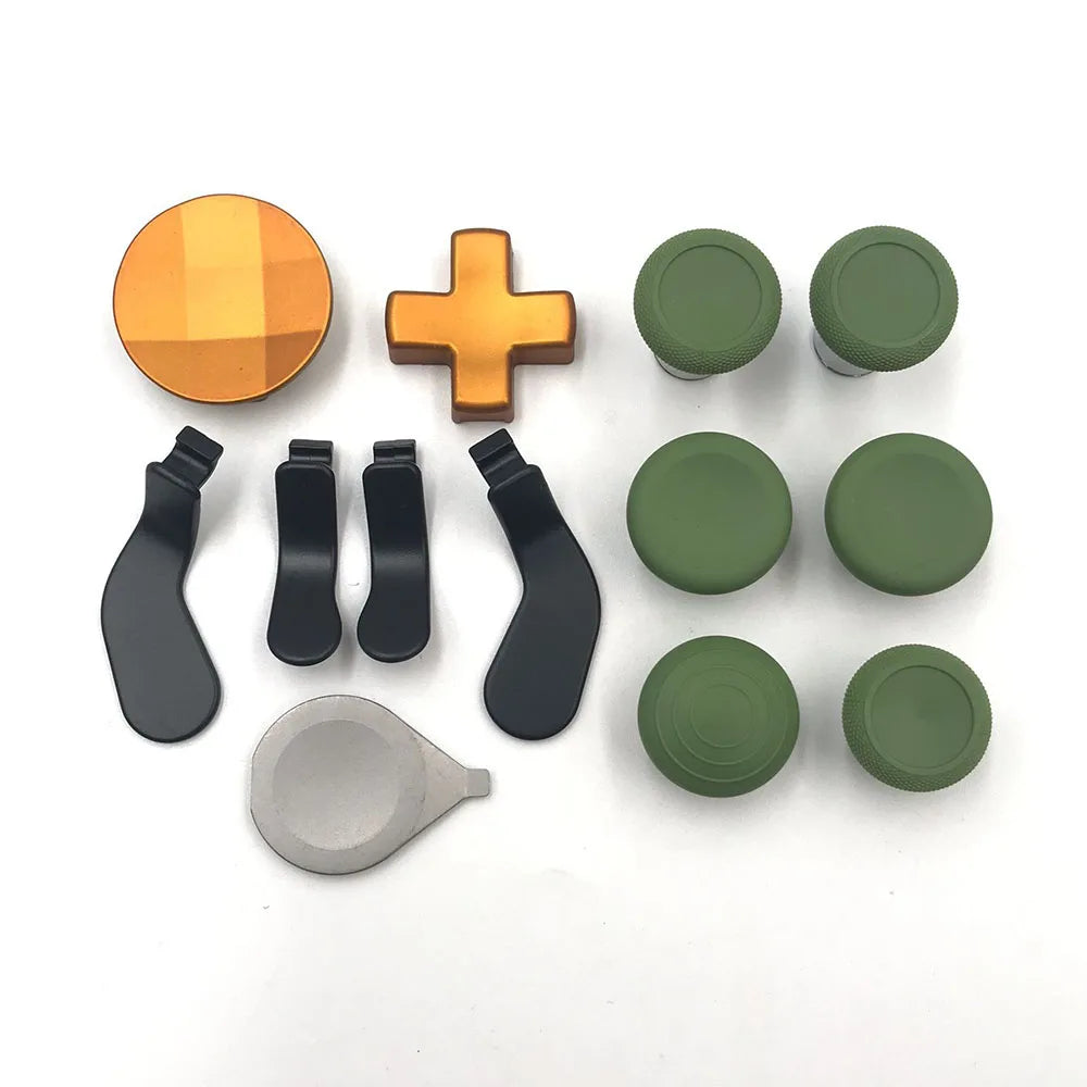 1 Set Limited Edition For Xbox Elite 2 Controller Series 2 Replacement Metal Paddles Thumbsticks Analog Sticks Button Kit Game console repair parts
