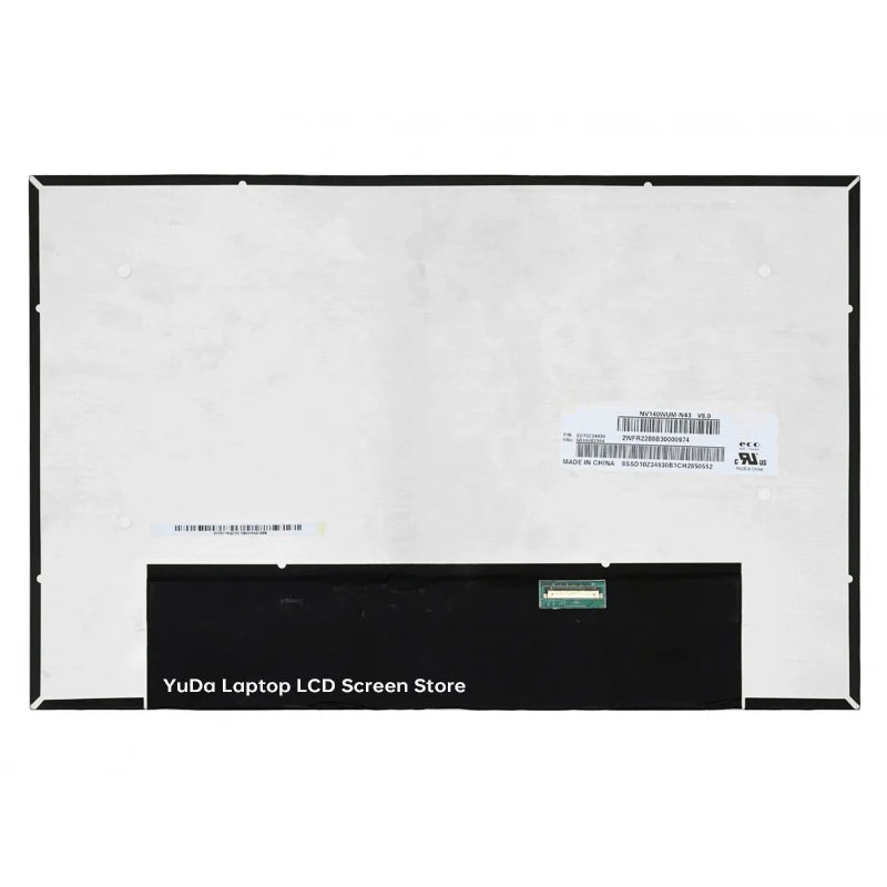 14 Inch Laptop LCD Screen NV140WUM-N43 B140UAN02.1 For Lenovo ThinkPad T14 T14s P14s Gen 3 Gen 4 Display Matrix Panel Non-Touch Lenovo laptop repair parts