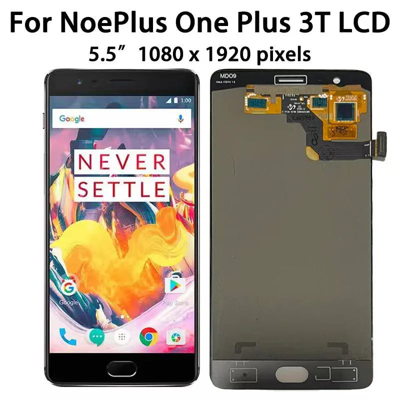 Super AMOLED 5.5" For OnePlus 3 3T LCD A3003 A3000 A3010 Display Touch Screen Digitizer Assembly Replacement  OnePlus phone repair parts