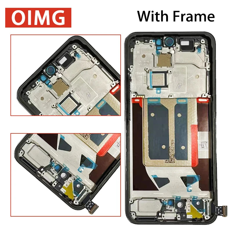 6.83" New 120Hz For Realme 14 Pro+ LCD RMX5051 Display Touch Screen Digitizer For Realme 14 Pro Plus Display With Fingerprint Oppo phone repair parts Realme phone repair parts