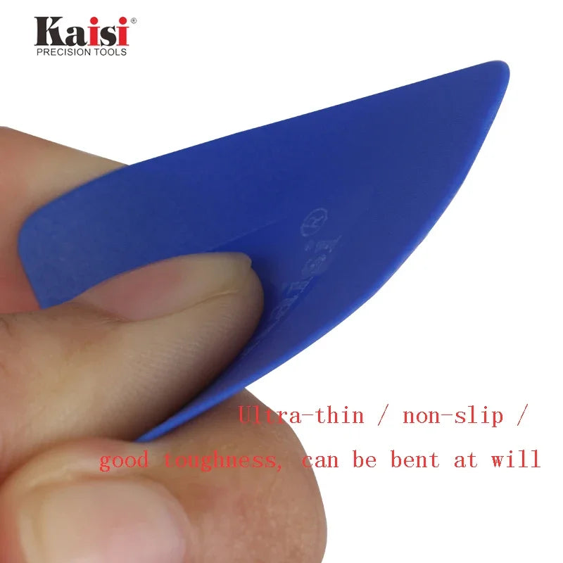 Kaisi 5Pcs 0.75mm Ultra-Thin Hard Plastic Scraper Mobile Phones Pry Opening Kits for IPad Tablets Teardown Repair Hand Tools Set Professional Repair Tools