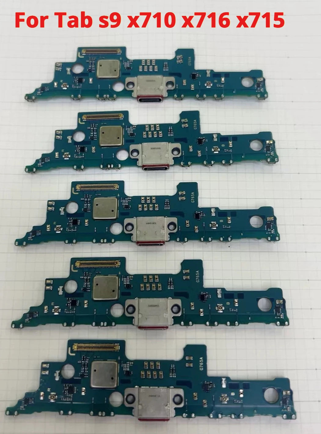 USB Charging Port Connector Plug Jack Charge Dock Board Flex Cable For Tab s9 x710 x716 x715 lcd  power Volume cable repair Samsung tablet repair parts