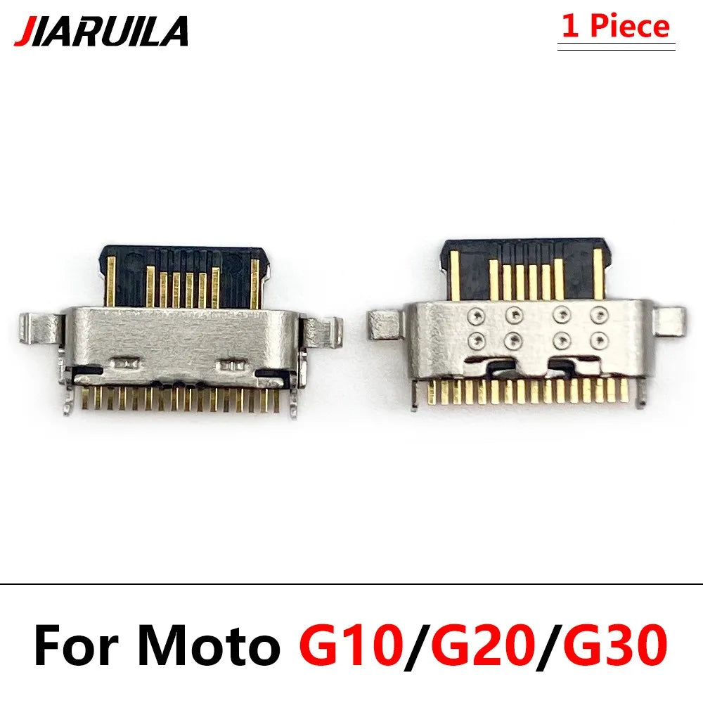 10Pcs， Micro USB Connector Charging Port Jack For Moto G04 G14 G22 G32 G62 G31 G51 G52 G13 G23 G53 G54 G10 G20 G30 G50 G60 G60s Motorola phone repair parts
