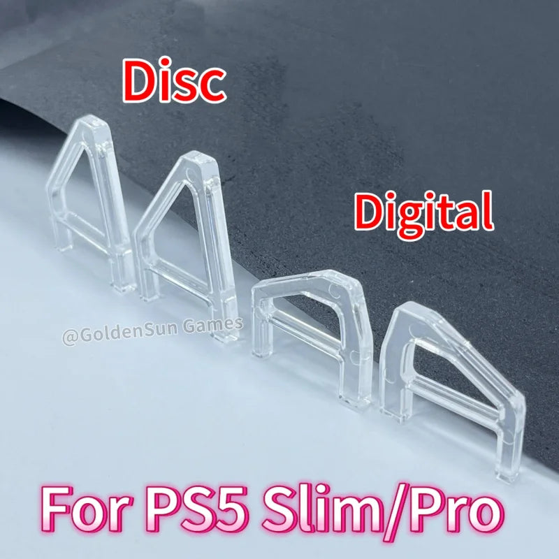 Transparent Console Horizontal Stand for PS5 Slim Disc & Digital Edition Acrylic Stable Bracket Heat Dissipation Display Holder  Game console repair parts
