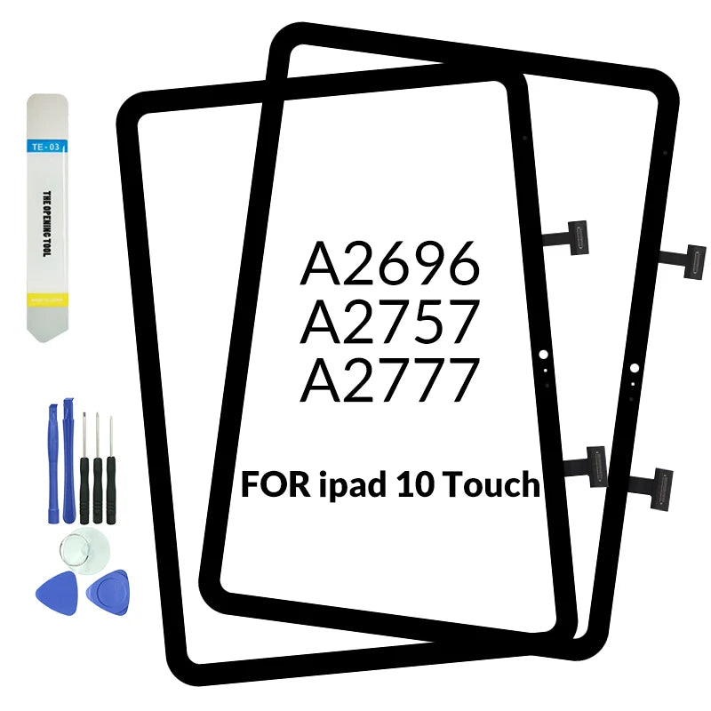 1Pcs For ipad 10 10th 10.9“ 2022 Front Touch Screen Digitizer Glass Sensor Replacement Display A2696 A2757 A2777 Touchscreen  iPad repair parts