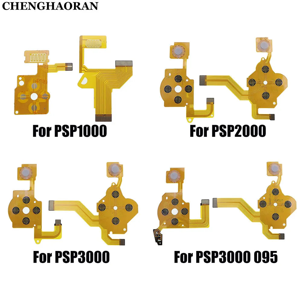 Replacement  L R Left Right Conductive Film Flex Cable Volume Button PCB Keypad Ribbon Cable For PSP 1000 2000 PSP3000 095 Game console repair parts