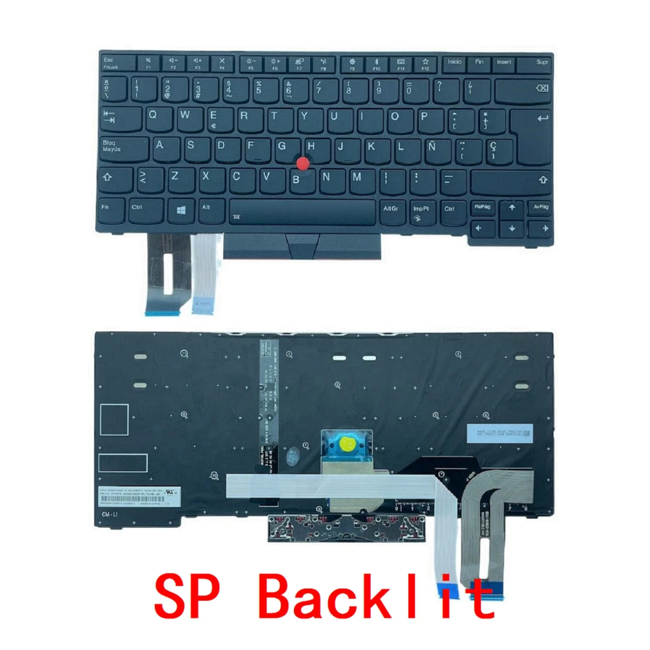 US RU SP AR BR Backlit Keyboard For Lenovo Thinkpad E480 E485 L480 L380 T490 E490 E495 L490 T495 yoga L390 T480S P43S Lenovo laptop repair parts