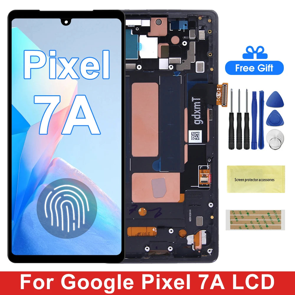 OLED Pixel 7A Display Screen Replacement for Google Pixel 7a GWKK3 GHL1X G0DZQ G82U8 Lcd Display Digital Touch Screen Assembly Google phone repair parts