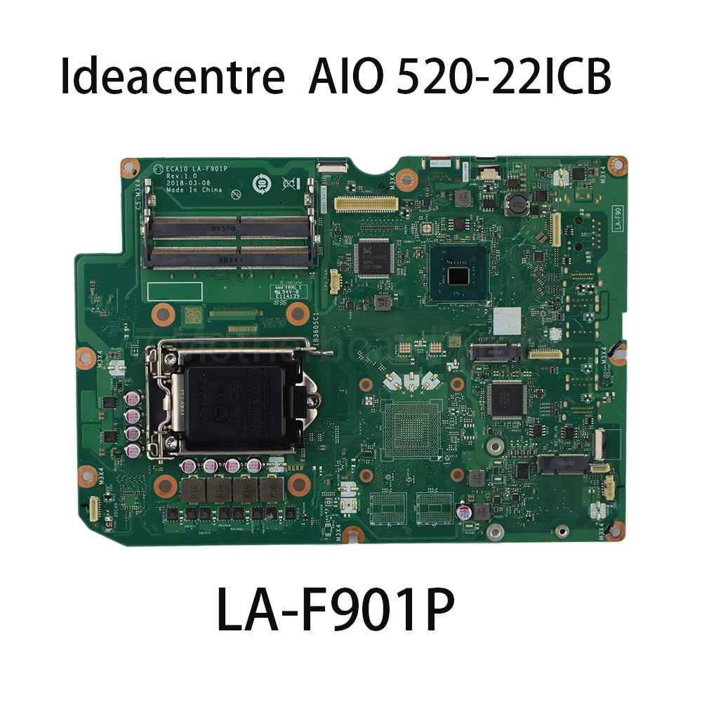 Laptop Motherboard For Lenovo Ideacentre AIO 520-22ICB All-in-One LA-F901P Motherboard 01LM435  01LM434 Lenovo laptop repair parts