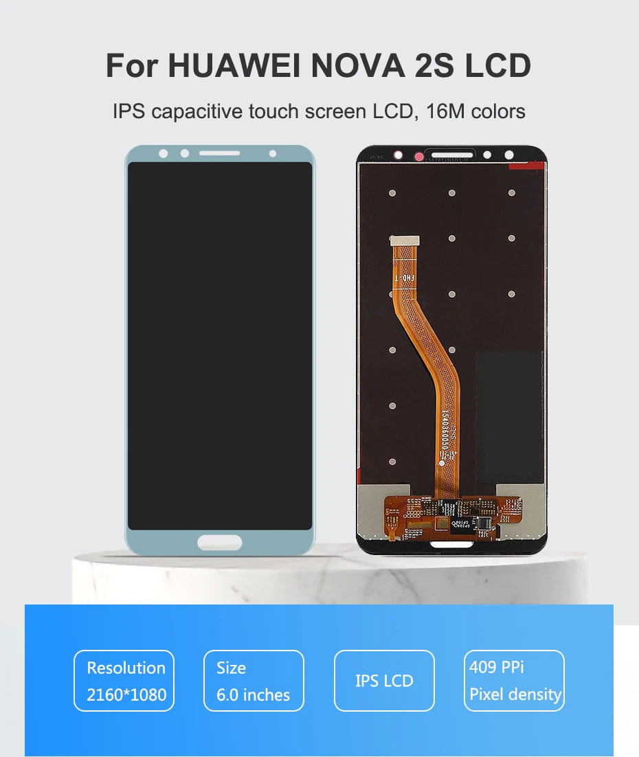 6.0'' For Huawei nova 2s LCD Display Touch Screen Digitizer Nova 2s HWI-AL00 for Huawei nova 2s LCD Replacement Parts HUAWEI phone repair parts