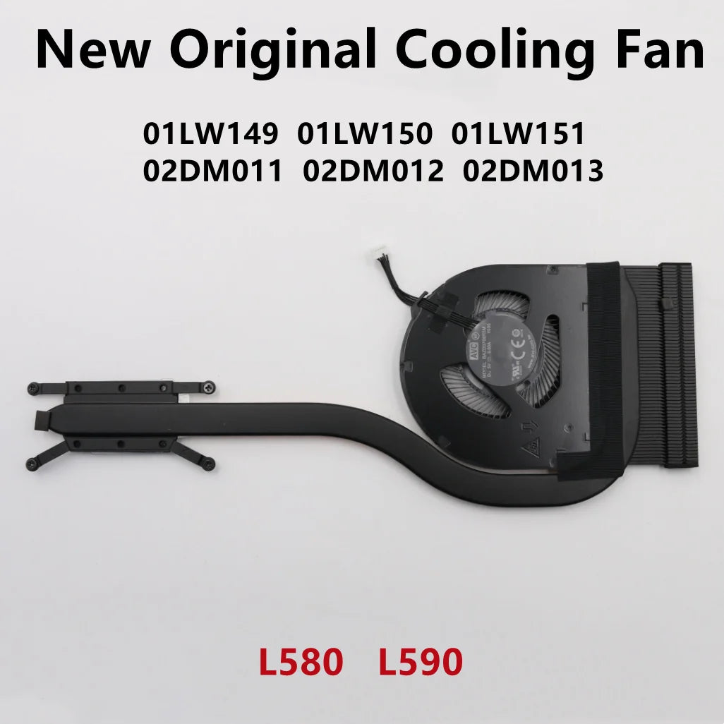 New Original For Laptop Lenovo Thinkpad L480 L490 L580 L590 CPU Cooling Fan Heatsink Radiator Cooler UMA FRU PN: 01LW143 02DM006 Lenovo laptop repair parts