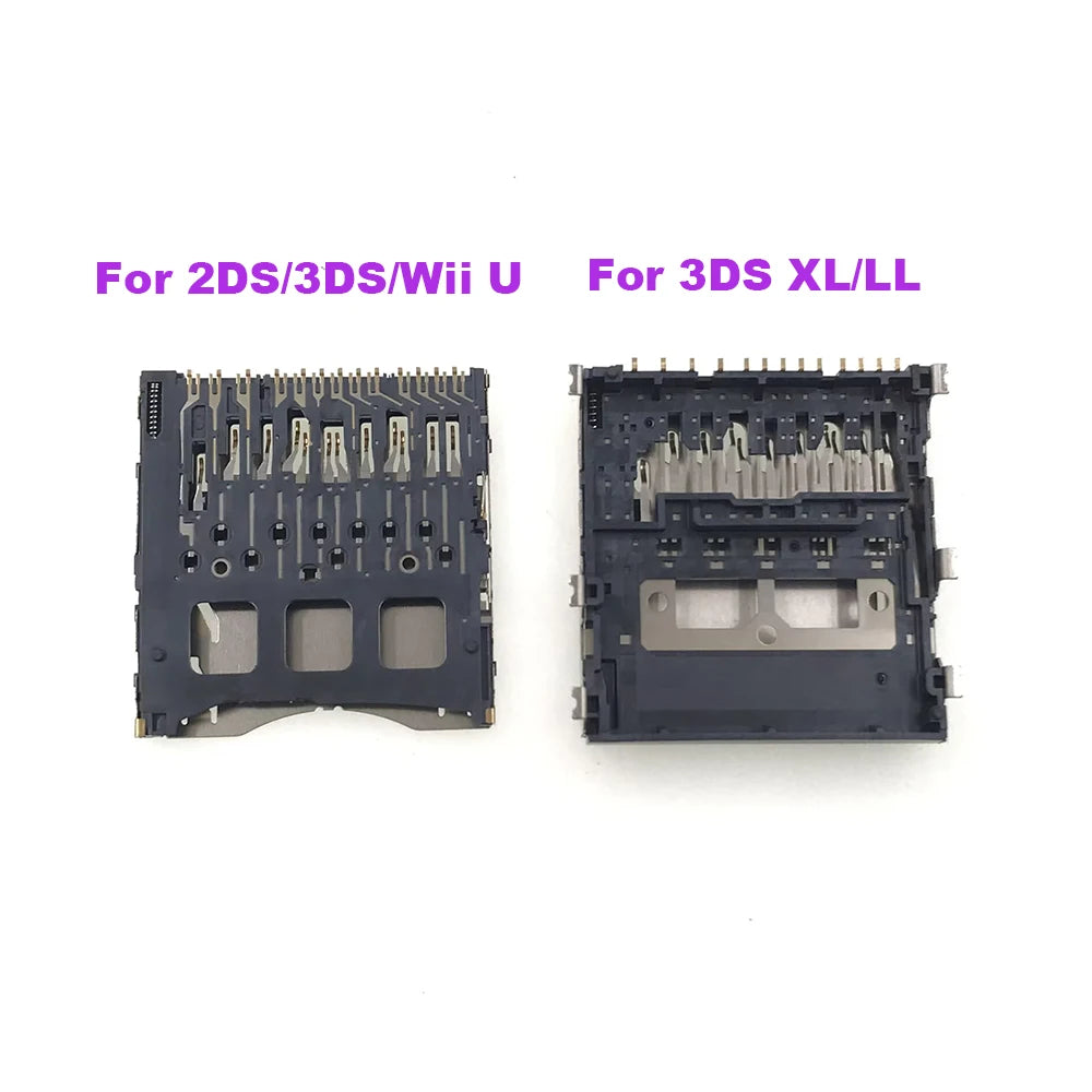 1PC For 3DS SD Game Card Reader Slot Tray Socket Board Connector For 2DS 3DS Console Accessories Replacement Game console repair parts
