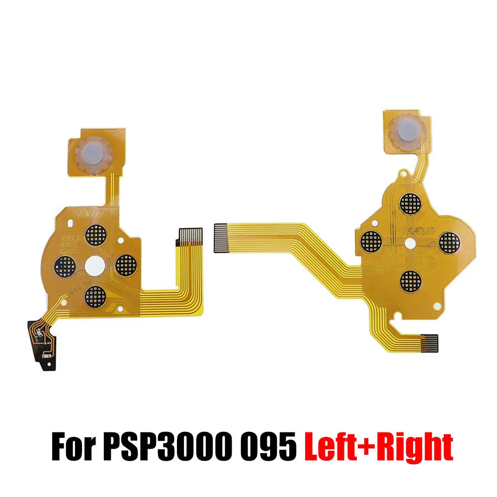 Replacement  L R Left Right Conductive Film Flex Cable Volume Button PCB Keypad Ribbon Cable For PSP 1000 2000 PSP3000 095 Game console repair parts